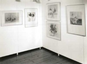 Dresden-Loschwitz. Leonhardi-Museum. Ausstellung "Marlene Magnus - Malerei und Grafik". Raumaufnahme