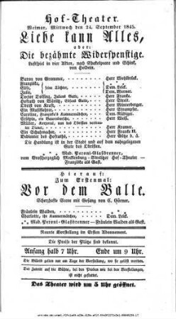 Liebe kann Alles, oder: Die bezähmte Widerspenstige