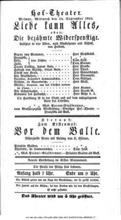 Liebe kann Alles, oder: Die bezähmte Widerspenstige