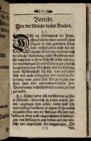 Vorrede. Von der Absicht dieses Buches