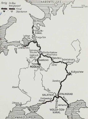 Russland, Wasserbautechn. Anlagen, Wolga