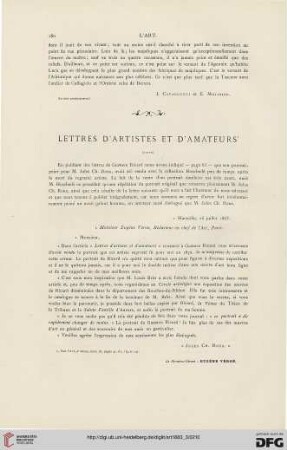 9: Lettres d'artistes et d'amateurs, [5]