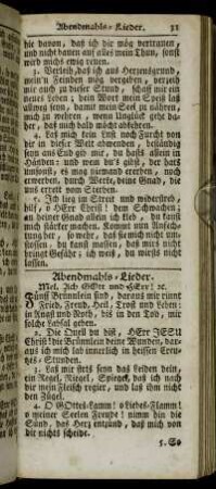 Abendmahls-Lieder.