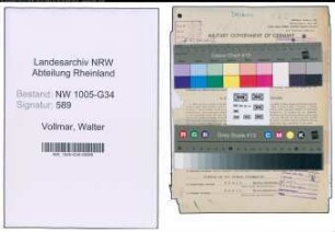 Entnazifizierung Walter Vollmar , geb. 24.12.1905 (Zahnarzt)