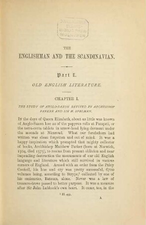 The Englishman and the Scandinavian : or a comparison of Anglo-Aaxon and Old Norse Literature