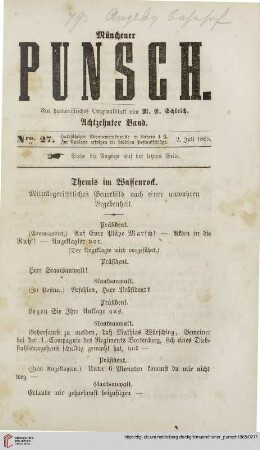 Nro. 27. (2. Juli 1865)