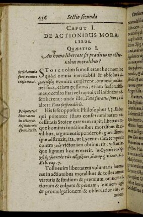 Caput I. De Actionibus Moralibus.