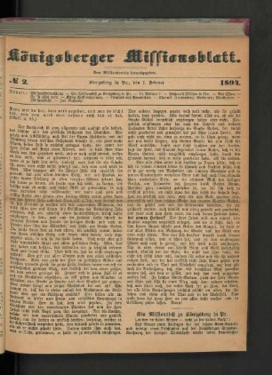 No 2. 1894.