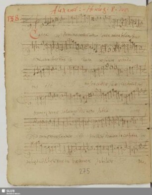 Orologio, Alessandro: Cantate Domino canticum novum quia mirabilia fecit