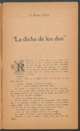"La dicha de los dos"