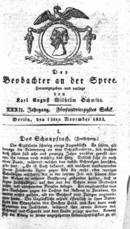 45. Stueck, 11. November 1833