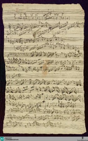 3 Instrumental pieces. Sketches - Mus. Hs. Molter Anh. 41