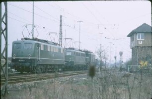 Kornwestheim Südwest Stw 7 Lok 150 163 Lok Baureihe 140 Schlepp Lok Baureihe 193 Gleissperrsignal