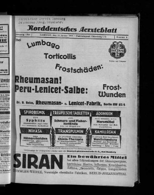 Jahrgang 1926, Hamburg, den 24. Januar 1926, Nummer 4