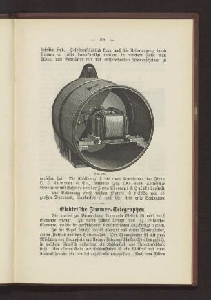 Elektrische Zimmer-Telegraphen.