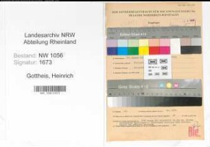 Entnazifizierung Heinrich Gottheis , geb. 27.08.1896 (Buchhalter)
