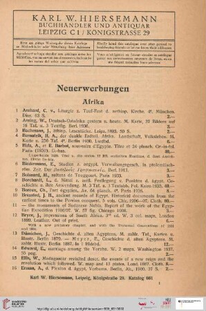 Afrika (Nr. 1-59)