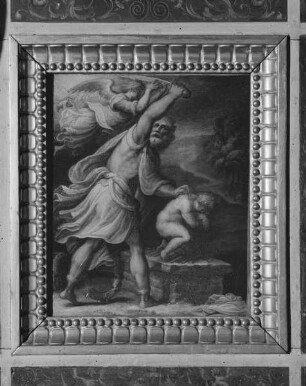 Altare Vasari — Vorderseite des Altars — Szenen aus dem Alten und Neuen Testament — Opferung Isaaks
