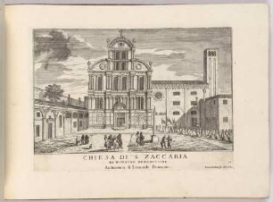 Chiesa di San Zaccaria (Die Kirche San Zaccaria in Venedig, Bl. 13 der Folge "Le Fabriche, e Vedute di Venetia")