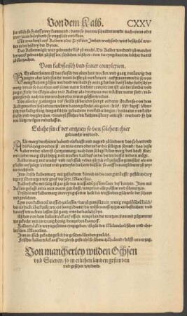 Von mancherley wilden Ochsen und Stieren/ so in etlichen landen gefunden und gesehen werdend.