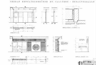 Illingen (Württ): Empfangsgebäude Schalterhalle Detail