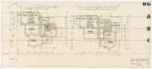 Reihenhaus/Doppelhaus, Delbrückstraße, Berlin-Grunewald: Grundriss Obergeschoss 1:50