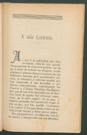 A mis lectores