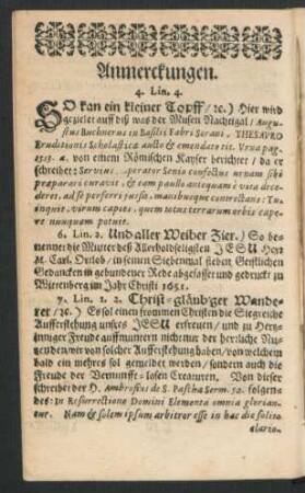 Anmerckungen.