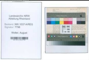 Entnazifizierung August Wolter , geb. 00.00.0000 (Beamter)