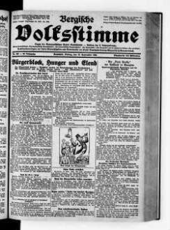 Bergische Volksstimme. 1917-1932