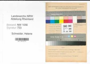 Entnazifizierung Helene Schneider , geb. 25.09.1892 ()