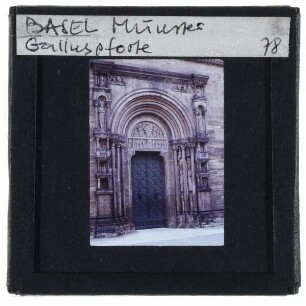 Basel, Münster,Basel, Galluspforte