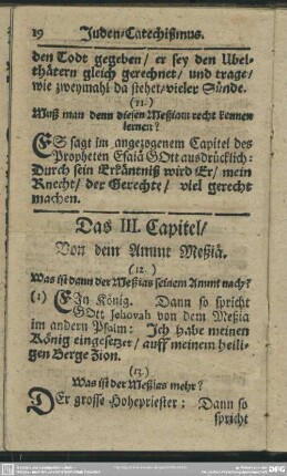 Das III. Capitel, Von dem Ammt Meßiä