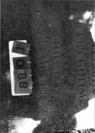 Grabstein 108 B (Detailaufnahme 2)