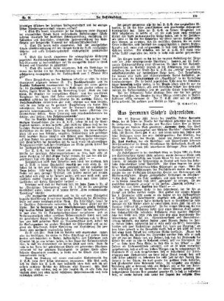Aus Hermann Stehr's Lehrerleben