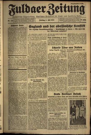 Ausgabe vom Freitag, den 05. Juli 1935.