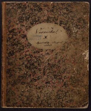 10: X, Versuche April 1858 - August 1860 [Laboratory Diary]