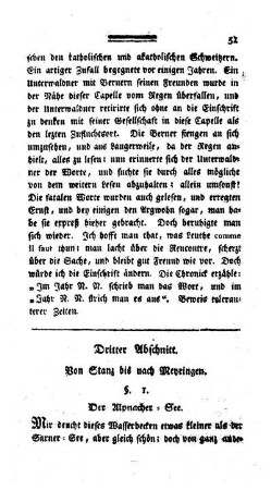 Dritter Abschnitt. Von Stanz bis nach Meyringen