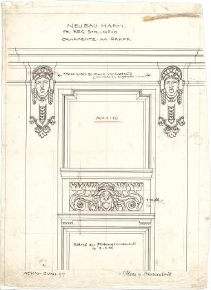 Pfann, Paul; München, Prinzregentenstr. 10; Haus Hartl - Erker - Ornamente (Ansichten)