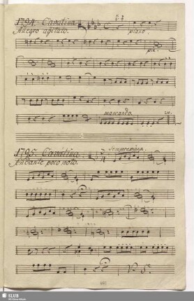 1795. Cavatina: Calma l'affanno / Martín y Soler, V.