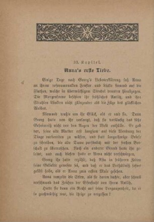 33. Kapitel. Anna's erste Liebe