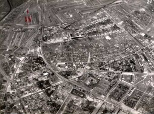 Luftbild der Nordsternsiedlung