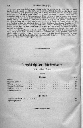Verzeichnis der Illustrationen zum dritten Band.