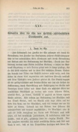 363-382 Gedanken über die Ehe von christlich-philosophischem Standpunkte aus