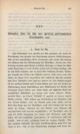 363-382 Gedanken über die Ehe von christlich-philosophischem Standpunkte aus