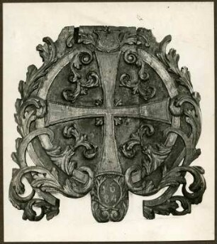 Historisches Museum: Schild mit Maltheserkreuz, 1684