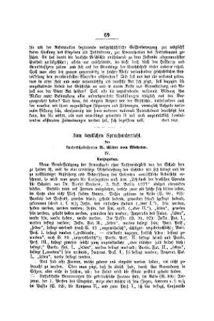 Zum deutschen Sprachunterricht : (Fortsetzung)