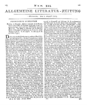 Moreau, J. L.: Histoire naturelle de la femme suivie d'un traité d'hygiène. T. 1-3. Appliqués à son Régime physique et moral aux différentes époques de la vie. Paris: Duprat 1803