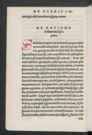 De Ratione Instituendi Discipulos.
