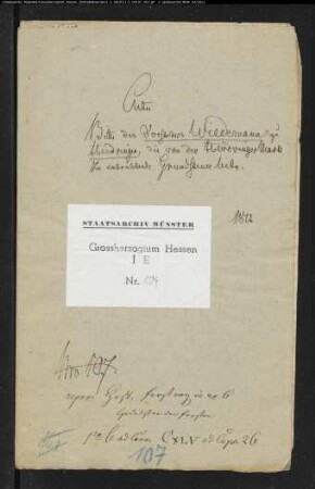 Bitte des Vorstehers Wiedemann zu Herdringen wegen der von der Herdringer Mark zu entrichtenden Grundsteuer